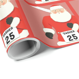 Papel De Presente Presente de Férias de Atletismo em Pista