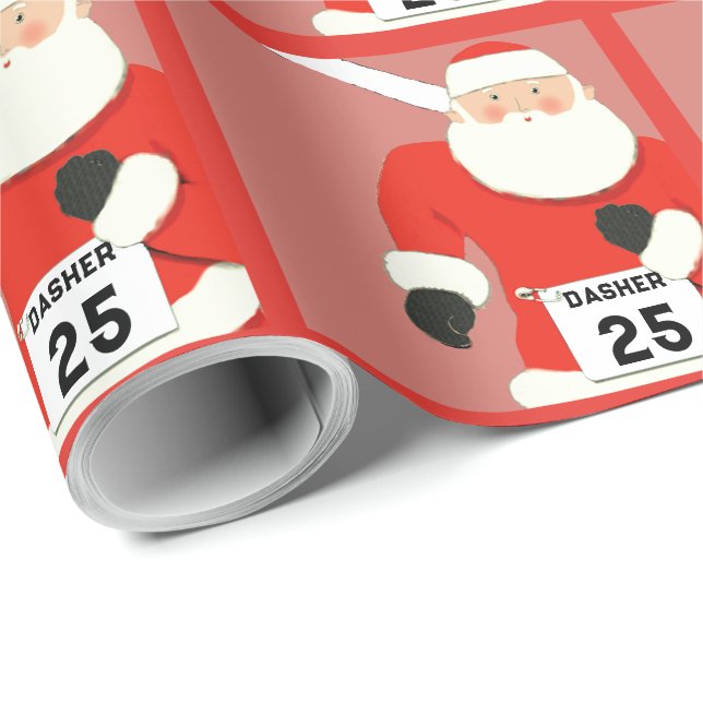 Papel De Presente Presente de Férias de Atletismo em Pista (Ponta do rolo)