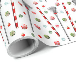Papel De Presente Presente de Férias de Lacrosse