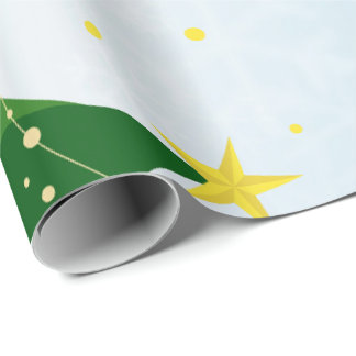 Papel De Presente Presente de Férias Divertido Azul e Verde