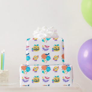 Papel De Presente Presente de Festa de Crianças de Halloween Colorid