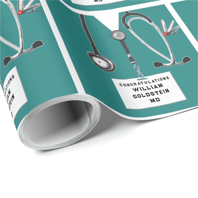 Papel De Presente Presente de Formatura de Médico (Ponta do rolo)