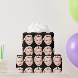 Papel De Presente Presente de Foto Personalizada Face Engraçada Nata