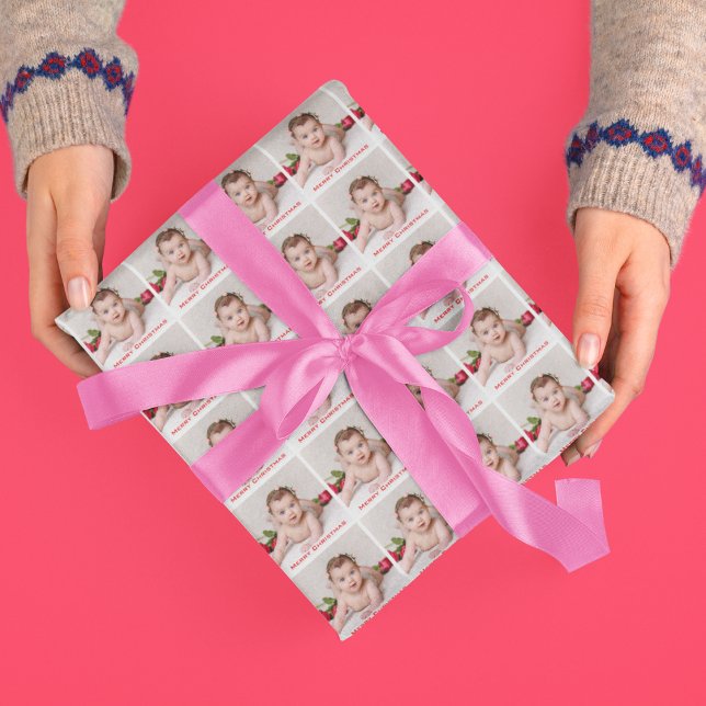 Papel De Presente Presente de Foto Personalizado (Personalized Photo Gift Wrapping Paper)