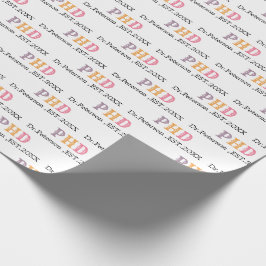 Papel De Presente Presente de graduação de PHD OU doutorado