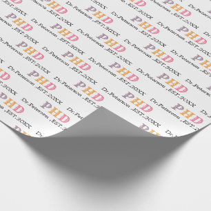 Papel De Presente Presente de graduação de PHD OU doutorado