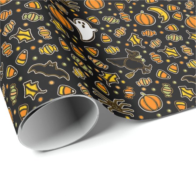 Papel De Presente Presente de Halloween (Ponta do rolo)