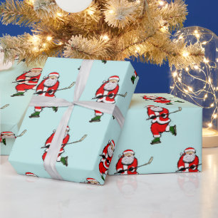 Papel De Presente Presente de Hockey Holiday