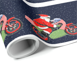 Papel De Presente Presente de Motocicleta de Natal para Motociclista