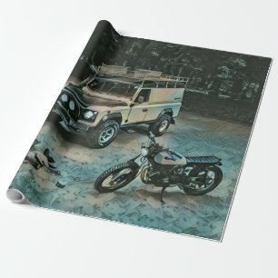 Papel De Presente Presente de motocicleta retrorreflector