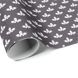 Papel De Presente Presente de Natal Azul Vintage Inspirado no Retro