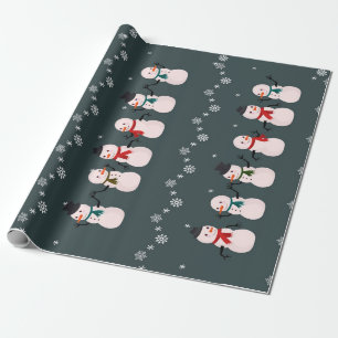 Papel De Presente Presente de Natal   Bonito Neve Através Da Neve