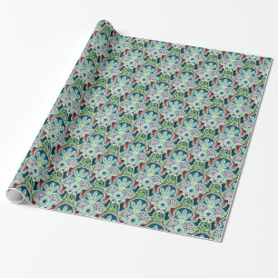 Papel De Presente Presente de Natal brilhante embrulhar verde