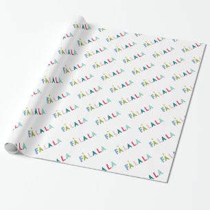 Papel De Presente PRESENTE DE NATAL colorido divertido ousado brilha