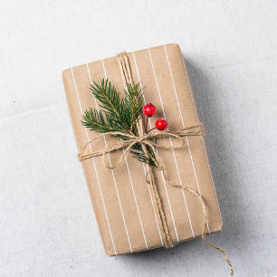 Papel De Presente Presente de Natal de banda bege