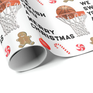 Papel De Presente Presente de Natal de Basquetebol