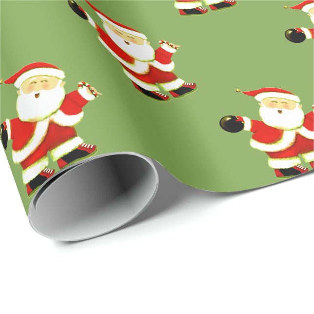 Papel De Presente Presente de Natal de Boliche (Ponta do rolo)