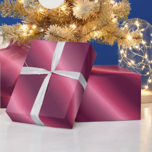 Papel De Presente Presente de Natal de Bordeaux Glossy Gift