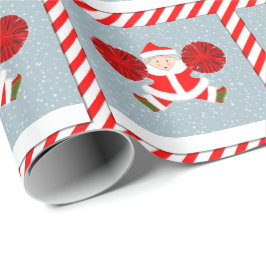 Papel De Presente Presente de Natal de Cheerleader criativo