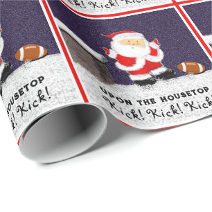 Papel De Presente Presente de Natal de Futebol