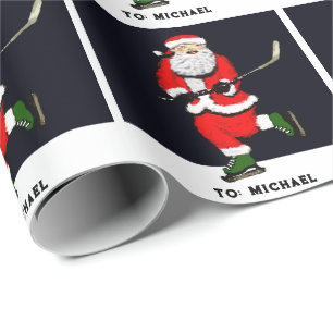 Papel De Presente Presente de Natal de Hockey