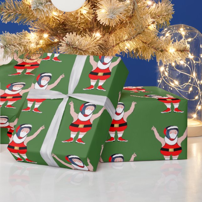 Papel De Presente Presente de Natal de Luta Livre (Feriados)