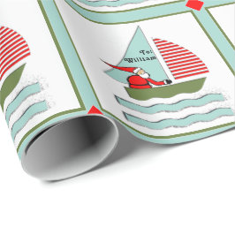Papel De Presente Presente de Natal de Navegação Personalizado
