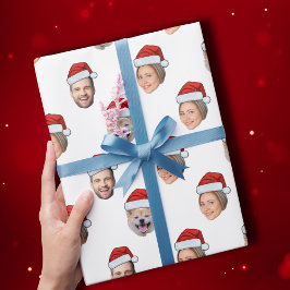 Papel De Presente Presente de Natal de Santa Hat Personalizado Face 