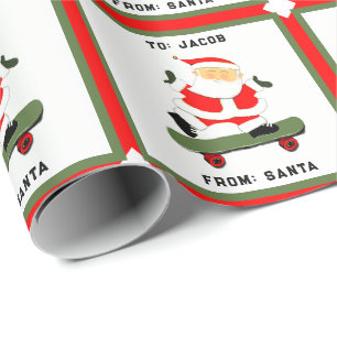 Papel De Presente Presente de Natal de Skate