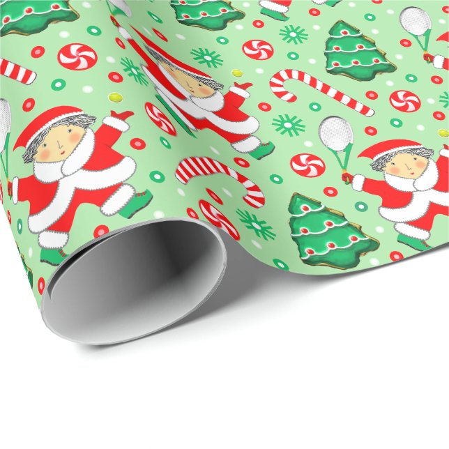 Papel De Presente Presente de Natal de Ténis (Ponta do rolo)