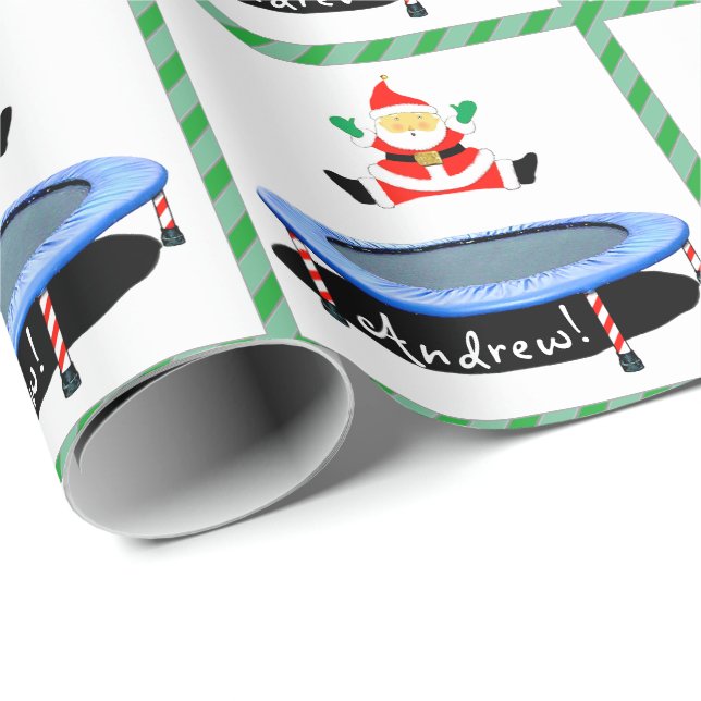 Papel De Presente Presente de Natal de trampolim (Ponta do rolo)