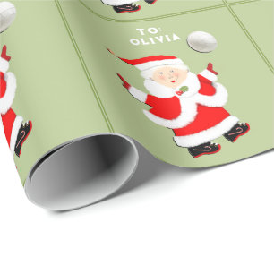 Papel De Presente Presente de Natal de Volei Feminino