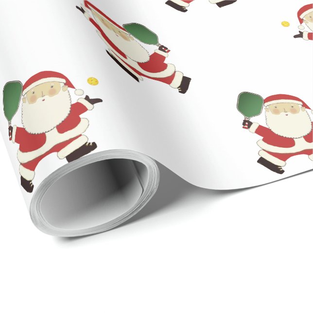 Papel De Presente Presente de Natal do Pickleball (Ponta do rolo)