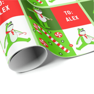 Papel De Presente Presente de Natal do Sapo Famoso