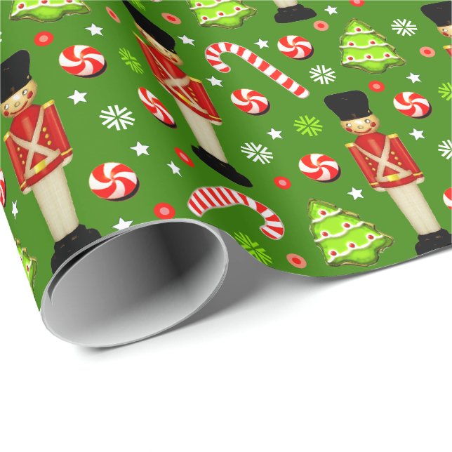 Papel De Presente Presente de Natal Londres Inglaterra (Ponta do rolo)