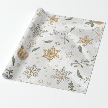 Presente de Natal Luxuoso Design de Férias Branco 