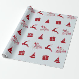 Papel De Presente Presente de natal moderno e mínimo de inverno