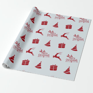 Papel De Presente Presente de natal moderno e mínimo de inverno