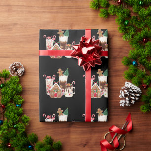 Papel De Presente Presente de Natal para Amante de Café de Pão de Me
