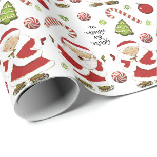 Papel De Presente Presente de Natal para Avós