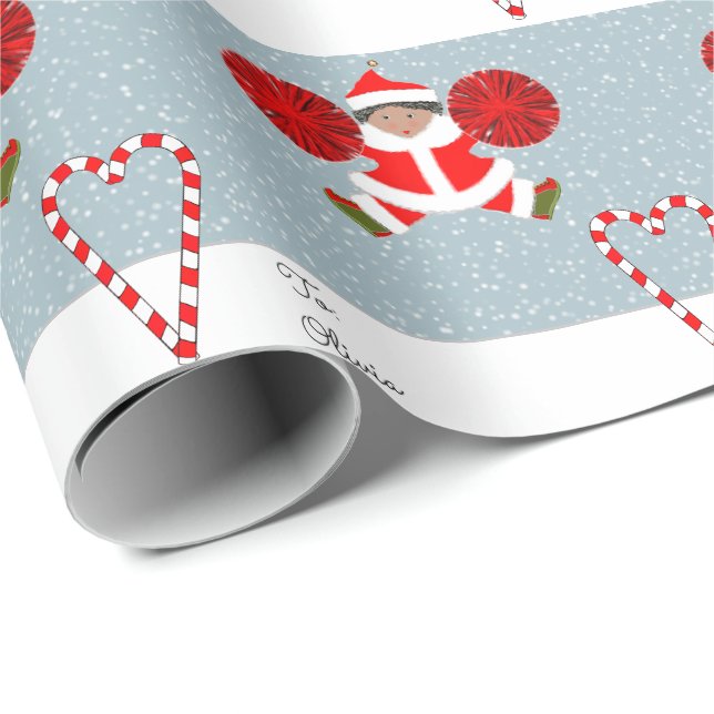 Papel De Presente Presente de Natal para Cheerleader (Ponta do rolo)