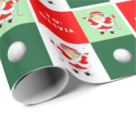 Papel De Presente Presente de Natal para Golfe Feminino