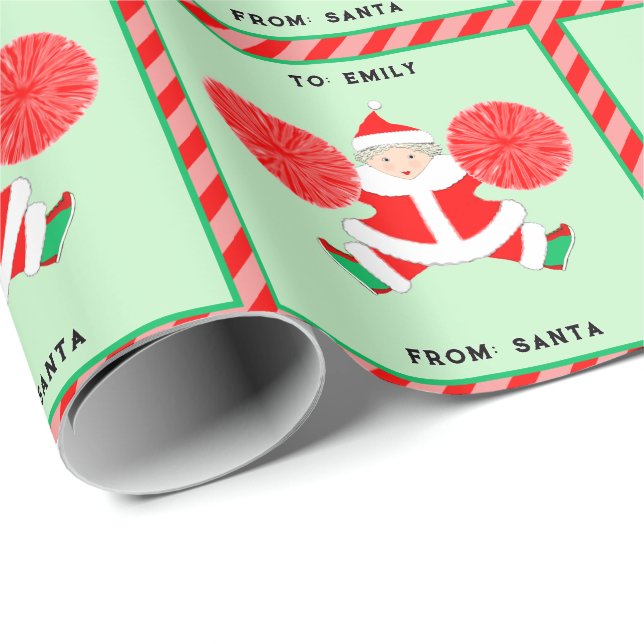 Papel De Presente Presente de Natal para Líder de Torcida (Ponta do rolo)