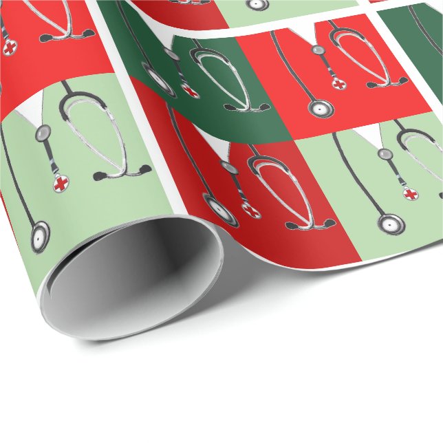 Papel De Presente Presente de Natal para Médico (Ponta do rolo)