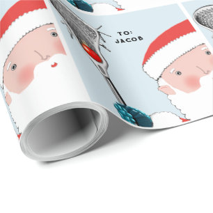 Papel De Presente Presente de Natal Personalizado de Lacrosse
