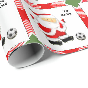 Papel De Presente Presente de Natal Personalizado para o Futebol