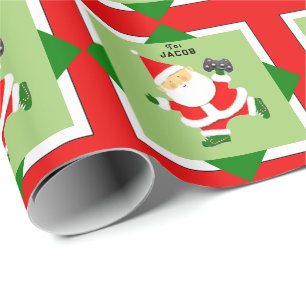 Papel De Presente presente de Natal personalizado para vídeo gamer