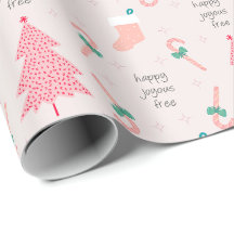 Presente de Natal Rosa Pastel Sobriedade