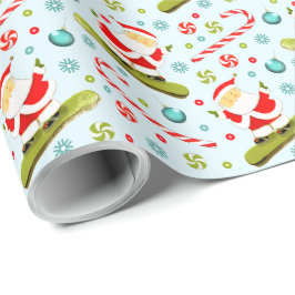 Papel De Presente Presente de Natal Snowboard Snowboarder