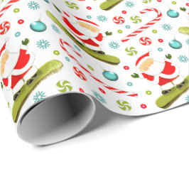 Papel De Presente Presente de Natal Snowboard Snowboarder